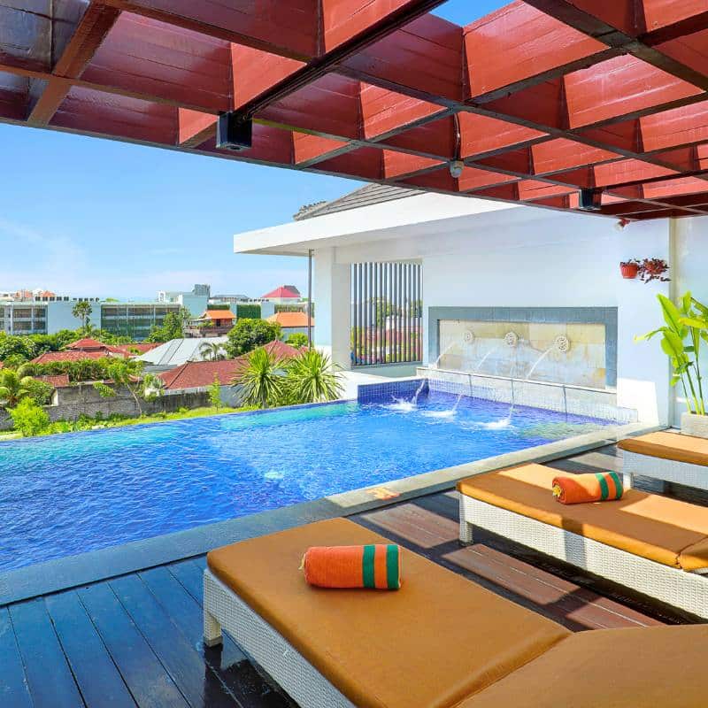 The Harris Hotel Seminyak essential seminyak pool luxury feature